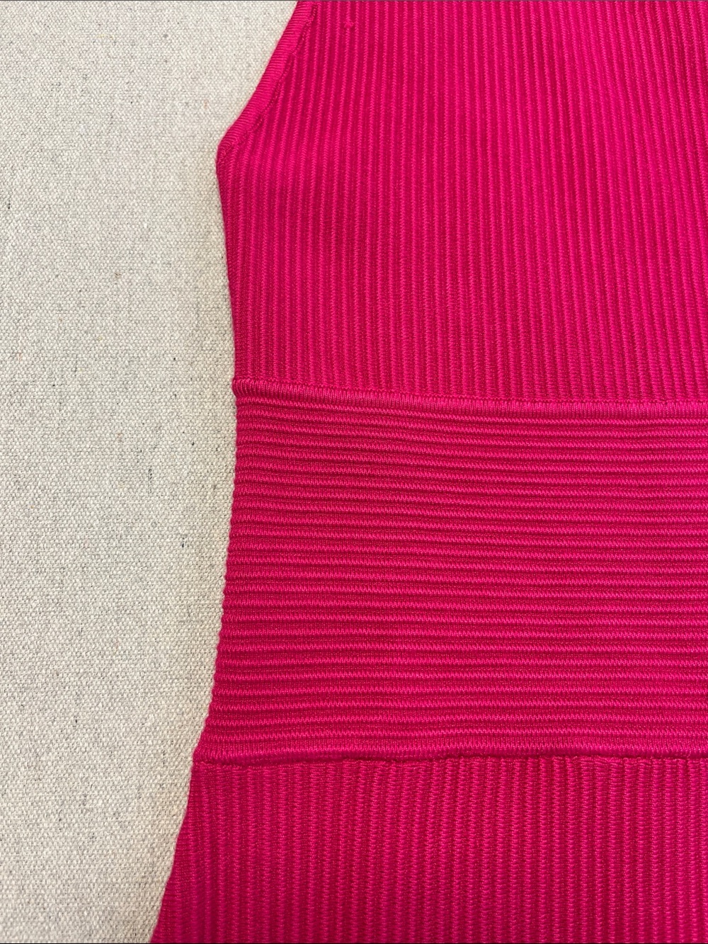 House of Harlow 1960 Pink Ribbed Bodycon Midi Dress Medium - Picture 4 of 12